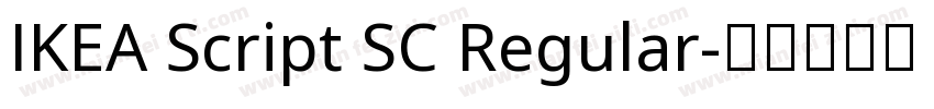 IKEA Script SC Regular字体转换